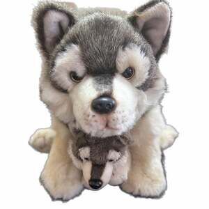 Nat & Jules Demdaco Wolf Husky Plush Stuffed Animal Toy